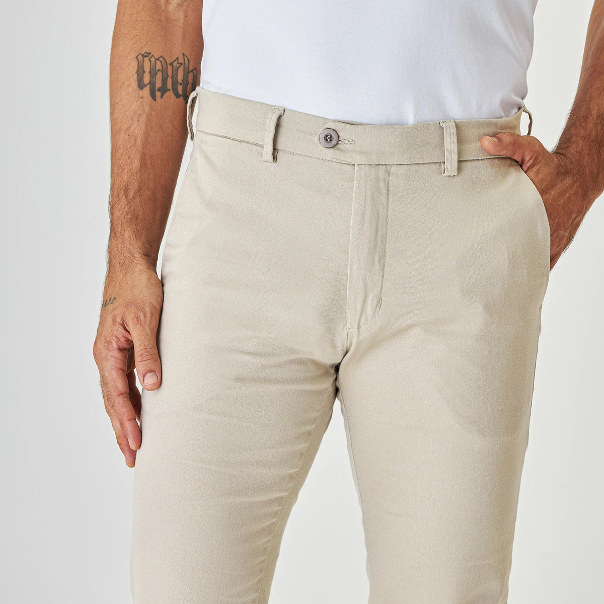 Calça Daily em Alfaiataria Bege