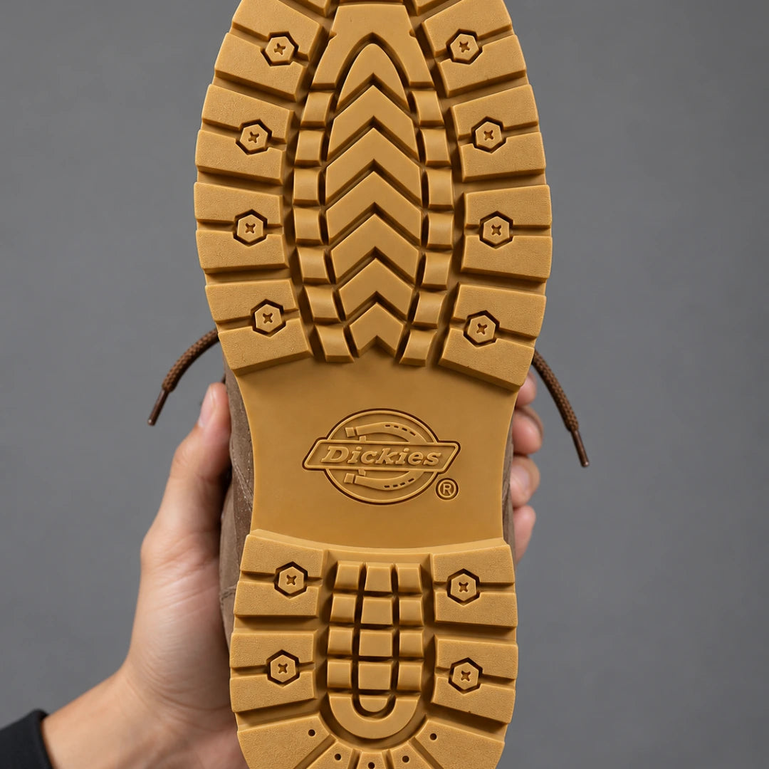 Kit Bota Bravok Ortopédica Masculina em Couro Legítimo de Acabamento Acamurçado com Ilhós Metálicos, Costura Contrastante e Solado Tratorado + 2 BRINDES!