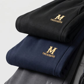 [Leve 3, Pague Só 2!] Calça Trousers Masculina em Algodão, Poliéster com Forro Térmico e Proteção Corta-Vento de Painel Interno