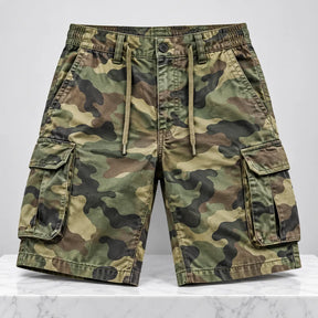 [Leve 4, Pague Só 2] Bermuda Torven Masculina Cargo Camuflada em Tecido Ripstop Resistente, Elastano e Spandex com Aviamentos Rígidos com Bolsos Utilitários + BRINDES