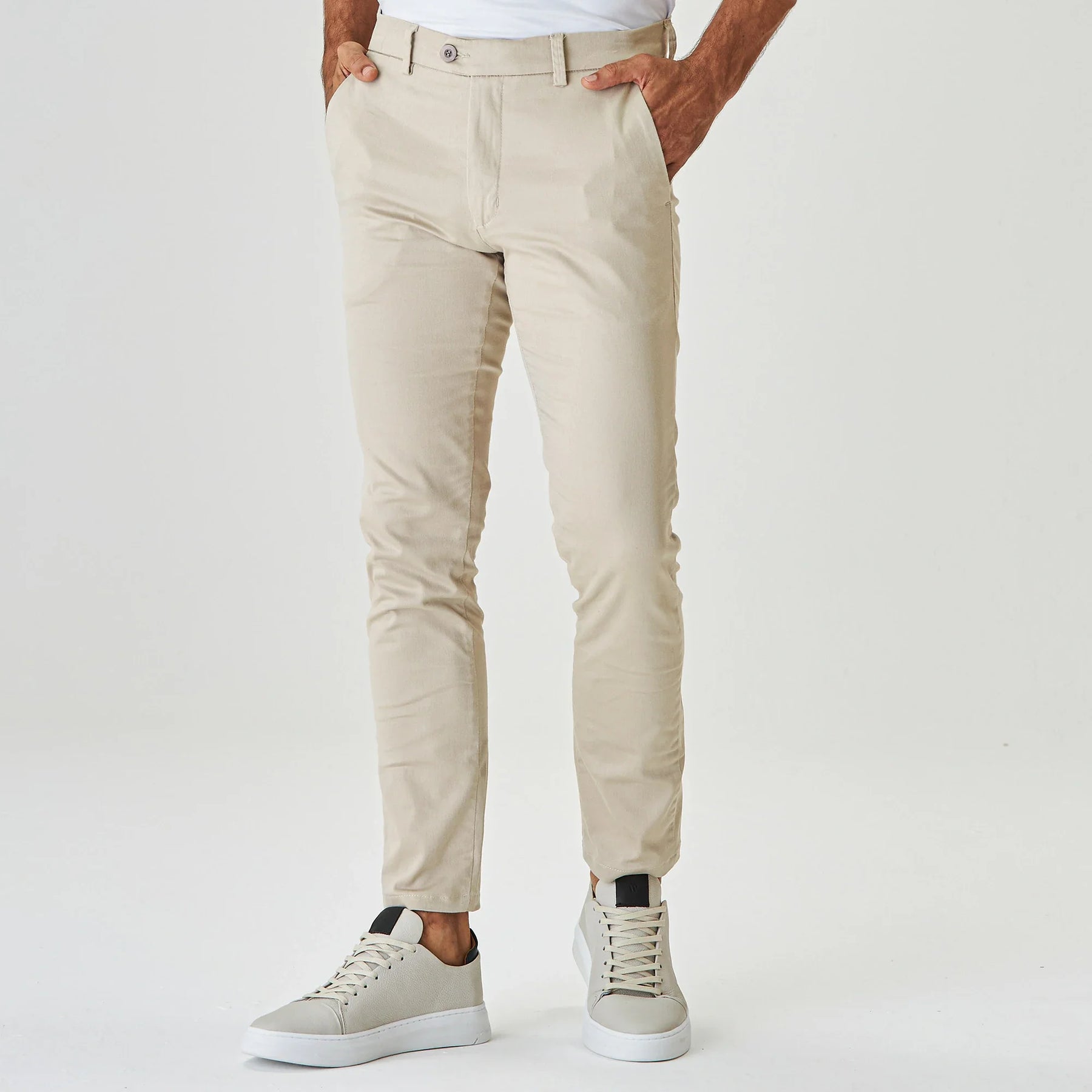 Calça Daily em Alfaiataria Bege